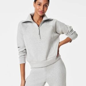 Women's Grey Air Essentials Half-zip Pullover